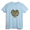 Camo Heart Valentine's Day Camouflage Military Tactical T-Shirt - Funny Camo Tee for Men, Women, and Kids