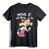 Hey Arnold! Helga Move It Football Head T-Shirt - Officially Licensed Classic Nickelodeon Cartoon Apparel for Men, Women, Boys, and Girls