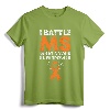 I Battle MS-What's Your Superpower Awareness Ribbon T-Shirt - Motivational Tee for Multiple Sclerosis Warriors