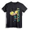 Nickelodeon Hey Arnold Character Graffiti Logo T-Shirt - Official Vintage Cartoon Tee for Fans and Collectors