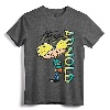 Nickelodeon Hey Arnold Character Graffiti Logo T-Shirt - Official Vintage Cartoon Tee for Fans and Collectors