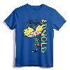 Nickelodeon Hey Arnold Character Graffiti Logo T-Shirt - Official Vintage Cartoon Tee for Fans and Collectors