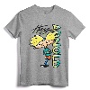 Nickelodeon Hey Arnold Character Graffiti Logo T-Shirt - Official Vintage Cartoon Tee for Fans and Collectors