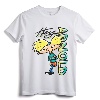 Nickelodeon Hey Arnold Character Graffiti Logo T-Shirt - Official Vintage Cartoon Tee for Fans and Collectors