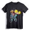 Nickelodeon Hey Arnold Characters Riding A Bike T-Shirt - Classic Nick Cartoon Tee, Officially Licensed Nostalgic Apparel