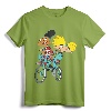 Nickelodeon Hey Arnold Characters Riding A Bike T-Shirt - Classic Nick Cartoon Tee, Officially Licensed Nostalgic Apparel