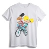 Nickelodeon Hey Arnold Characters Riding A Bike T-Shirt - Classic Nick Cartoon Tee, Officially Licensed Nostalgic Apparel