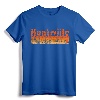 Retro 80s Style Huntsville AL T-Shirt - Vintage Grunge Tee with Alabama Shape - Lightweight Souvenir Apparel