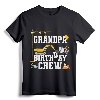 Grandpa Birthday Crew Shirt - Construction Birthday Party T-Shirt for Family Matching Construction Crew Outfits