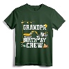 Grandpa Birthday Crew Shirt - Construction Birthday Party T-Shirt for Family Matching Construction Crew Outfits