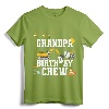 Grandpa Birthday Crew Shirt - Construction Birthday Party T-Shirt for Family Matching Construction Crew Outfits