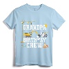Grandpa Birthday Crew Shirt - Construction Birthday Party T-Shirt for Family Matching Construction Crew Outfits