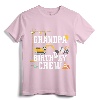 Grandpa Birthday Crew Shirt - Construction Birthday Party T-Shirt for Family Matching Construction Crew Outfits