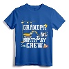 Grandpa Birthday Crew Shirt - Construction Birthday Party T-Shirt for Family Matching Construction Crew Outfits