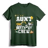 Aunt Birthday Crew Shirt - Construction Birthday Party T-Shirt for Women - Family Matching Construction Crew Shirts