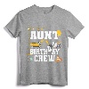 Aunt Birthday Crew Shirt - Construction Birthday Party T-Shirt for Women - Family Matching Construction Crew Shirts
