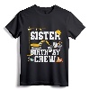 Sister Birthday Crew Shirt - Girls Construction Birthday Party T-Shirt for Matching Family Construction Crew