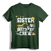 Sister Birthday Crew Shirt - Girls Construction Birthday Party T-Shirt for Matching Family Construction Crew