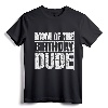 Mom of the Birthday Dude | Mother's Day Proud Mom of Boys Retro Tee - Matching Family Gifts for Women