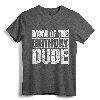 Mom of the Birthday Dude | Mother's Day Proud Mom of Boys Retro Tee - Matching Family Gifts for Women