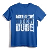 Mom of the Birthday Dude | Mother's Day Proud Mom of Boys Retro Tee - Matching Family Gifts for Women