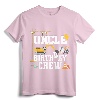 Uncle Birthday Crew Shirt - Men's Construction Birthday Party T-Shirt for Family Matching Crew