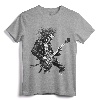 Skeleton Guitar Guy Rock And Roll Band Rock On T-Shirt - Horror Skeleton Guitarist Tee for Metal Music Concerts