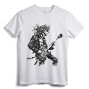 Skeleton Guitar Guy Rock And Roll Band Rock On T-Shirt - Horror Skeleton Guitarist Tee for Metal Music Concerts