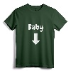 T-Shirt Baby Arrow Pointing Belly, Pregnancy Announcement Maternity Tee - Expecting Mum Lightweight Shirt for Baby Shower