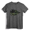 Arrowhead Hunter Camouflage USA Flag T-Shirt - Camo Graphic Tee for Arrowhead Hunting Enthusiasts and Outdoor Adventurers