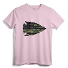 Arrowhead Hunter Camouflage USA Flag T-Shirt - Camo Graphic Tee for Arrowhead Hunting Enthusiasts and Outdoor Adventurers