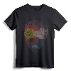 Vintage Colorado Flag Arrowhead Retro Fade T-Shirt - Retro Colorado State Flag Apparel for Men, Women, and Kids from Denver, Boulder, Fort Collins, and More