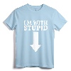 I'm With Stupid Down Arrow T-Shirt - Sarcastic Graphic Tee for Men and Women