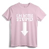 I'm With Stupid Down Arrow T-Shirt - Sarcastic Graphic Tee for Men and Women