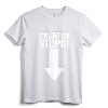 I'm With Stupid Down Arrow Lightweight T-Shirt - Classic Fit Tee with Sarcastic Humor and Double-Needle Hem
