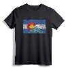 Vintage Retro Colorado Flag and Rocky Mountains T-Shirt - Distressed Style Tee for Nature Lovers and Outdoor Enthusiasts