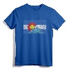 Vintage Retro Colorado Flag and Rocky Mountains T-Shirt - Distressed Style Tee for Nature Lovers and Outdoor Enthusiasts