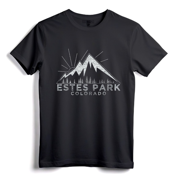 Estes Park Colorado Vintage Hiking Retro T-Shirt - Outdoor Adventure Apparel for Nature Lovers and Skiing Enthusiasts