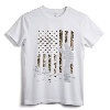 Fly Fishing Fisherman American Flag Camouflage Fly Tying T-Shirt - Vintage Trout Fisherman Tee for Men, Husband, Dad