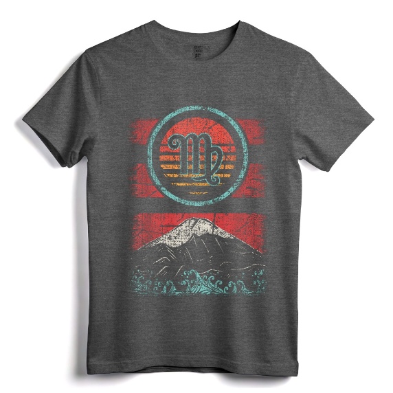 Virgo Zodiac Sign Retro Birthday Astrology Gift T-Shirt - Vintage Eighties Colors Tee for Boys and Girls