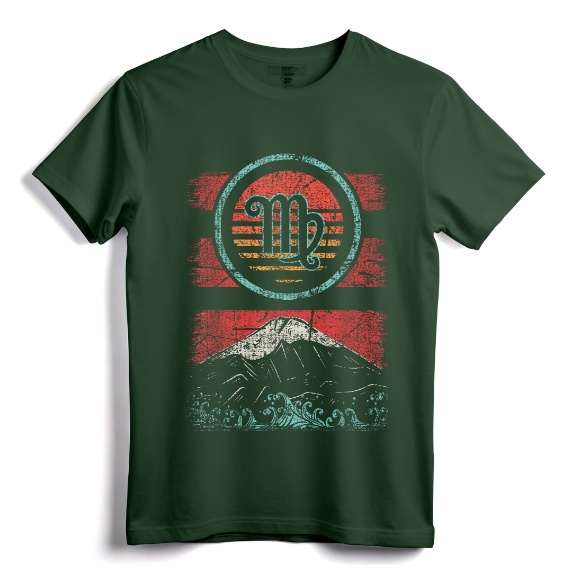 Virgo Zodiac Sign Retro Birthday Astrology Gift T-Shirt - Vintage Eighties Colors Tee for Boys and Girls