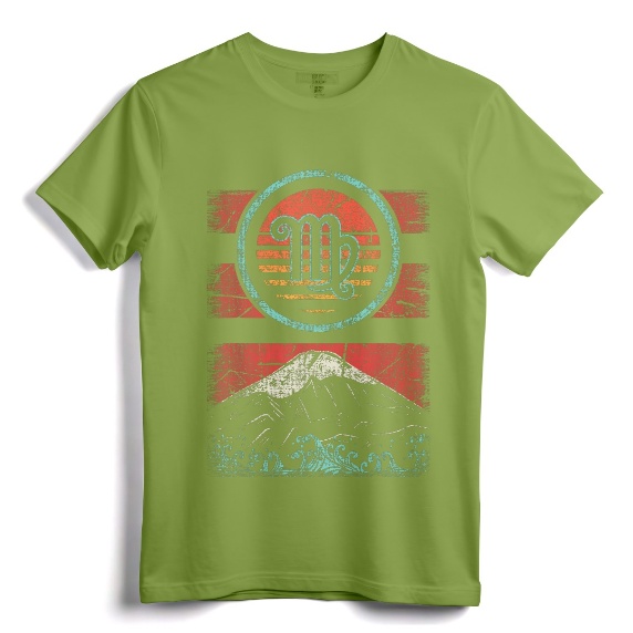 Virgo Zodiac Sign Retro Birthday Astrology Gift T-Shirt - Vintage Eighties Colors Tee for Boys and Girls