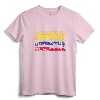 Colombia Flag with City Names Word Art T-Shirt - Family Heritage Apparel for Colombian Descendants and Family Gatherings