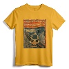 Peanuts Charlie Brown Scream Artsy T-Shirt - Officially Licensed Lightweight Tee with Snoopy, Woodstock, and Peanuts Gang Graphic Artwork
