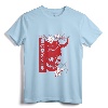 Japanese Demon Art Face Skull Devil Oni Harajuku Aesthetic T-Shirt - Minimalist Streetwear Tee for Otaku and Anime Fans
