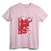Japanese Demon Art Face Skull Devil Oni Harajuku Aesthetic T-Shirt - Minimalist Streetwear Tee for Otaku and Anime Fans
