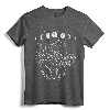 Moon Phases Snake And Crystals Gothic Punk T-Shirt - Witchy Illustration Tee for Alternative Fashion Enthusiasts