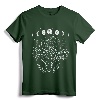 Moon Phases Snake And Crystals Gothic Punk T-Shirt - Witchy Illustration Tee for Alternative Fashion Enthusiasts
