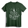 Cactus, Crystals, Succulents Desert Moon Witchy Goth T-Shirt - Gothic Art Moon Tee for Witches and Nature Lovers