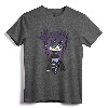 Cute Chibi Style Kawaii Anime Girl Pastel Punk T-Shirt - Trendy Manga Inspired Tee for Young Girls and Anime Lovers